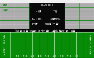 Football atari screenshot